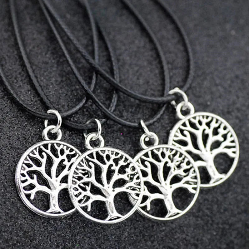 10pcs Girl Women's Lucky Tree Pendant Necklace Jewelry