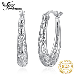 Vintage 925 Silver Clip Earrings for Women