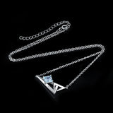1.8ct Princess Cut Gemstone Pendant Necklace 925 Sterling Silver