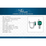 Gemstone Hoop Earrings 925 Sterling Silver Huggie Earings