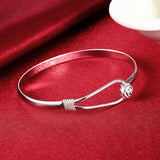 925 Sterling Silver Charm Flower Jewelry Set for Women Wedding Gift