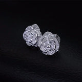925 Sterling Silver Charm Flower Jewelry Set for Women Wedding Gift
