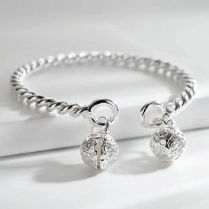925 Silver Palace Bell Cuff Bangle for Woman Party Wedding Jewelry