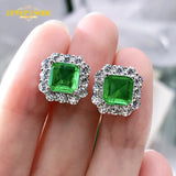 925 Silver Paraiba Tourmaline Ear Stud Earrings