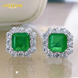 925 Silver Paraiba Tourmaline Ear Stud Earrings