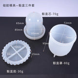 Resin Mold Storage Box Glass Cover DIY UV Resin Molds Craft Jewelry