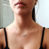 Jewish Hebrew Name Necklace Stainless Steel Pendant