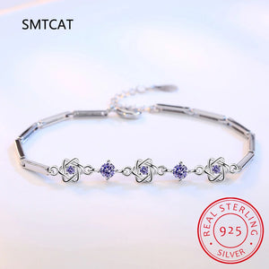 Jewish Star of David 925 Silver Bracelet Judaica Hebrew Jewelry Hanukkah