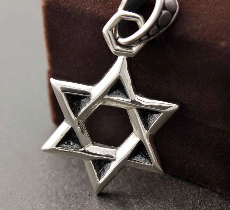 Star of David Pendant Stainless Steel