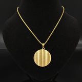 Jewish Tetragrammaton Hebrew Pentagram Stainless Steel Necklace for Men
