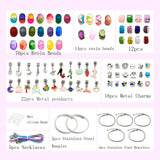 Girls Jewelry Making Kit Charms DIY Bracelets Necklace Set