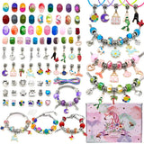 Girls Jewelry Making Kit Charms DIY Bracelets Necklace Set