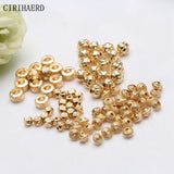 14K/18K Plated Brass Lantern Spacer Beads for DIY Jewelry