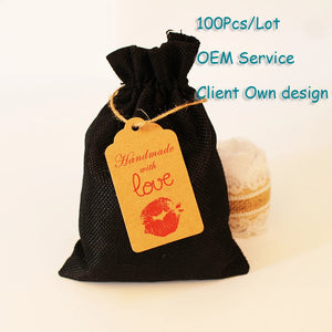 Jewelry Packing Tag with Wish Rope for Bags Paper Hangtags