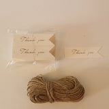 Jewelry Packing Tag with Wish Rope for Bags Paper Hangtags