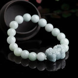 Hand-Carved Jade Pixiu Bracelet Fine Jewelry