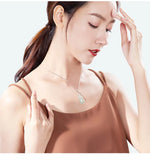 Hand-Carved Natural Ice Species Jade FulU Emerald Necklace Pendant