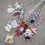 Jianghu Sweater Chain Women's Multicolor Necklace Yiwu Stalls