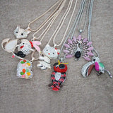 Jianghu Sweater Chain Women's Multicolor Necklace Yiwu Stalls