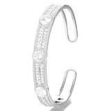 Jimbora Bridal Wedding Micro Cubic Zircon Bangle