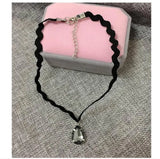 Wave Drop Water Necklace Chain Zircon Choker for Women Girls
