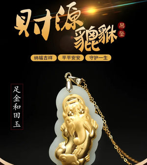 Jinxiang Hotan Jade Pendant Inlaid Jade Necklace Couple