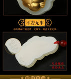 Jinxiang Hotan Jade Pendant Inlaid Jade Necklace Couple
