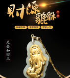 Jinxiang Hotan Jade Pendant Inlaid Jade Necklace Couple