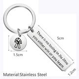 Jiu Jitsu Keychain Stainless Steel
