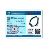 Jiuhao 925 Silver Agate Goldencrystal Skeleton Beads Bracelet Women Gift