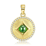 925 Silver Necklace Amethyst Gourd Pendant Jewelry
