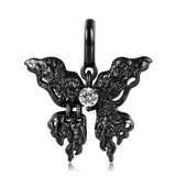 925 Silver Halloween Devil Wing Butterfly Skeleton Mask Necklace