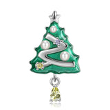 Jiuhao 925 Silver Santa Gingerbread Christmas Pendant