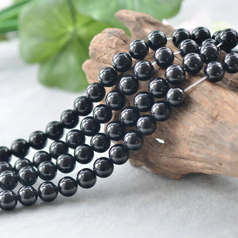 Natural Agate Beads 4-20mm Round 15 Inch Strand