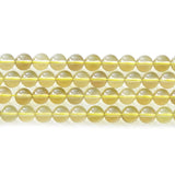 Natural Citrine Beads 6-14mm Smooth Polished Round 15 Inch Strand