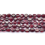 Natural Garnet Beads 6x7mm Fiery Red 15 Inch Strand GA55