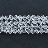 AA Natural Clear Quartz Cubic Beads 6-10mm 15 Inch Strand
