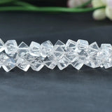 AA Natural Clear Quartz Cubic Beads 6-10mm 15 Inch Strand