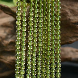 AA Natural Peridot Beads 2.5mm 4.5mm 5mm Smooth Polished Round Strand