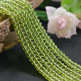 AA Natural Peridot Beads 2.5mm 4.5mm 5mm Smooth Polished Round Strand