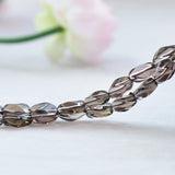 Natural Smoky Quartz Twist Beads 7x12mm