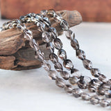 Natural Smoky Quartz Twist Beads 7x12mm