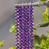 High Cultured Amethyst Beads 6-12mm Smooth Round 15 Inch Strand