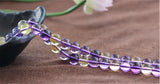 High Cultured Ametrine Beads 6mm 8mm 10mm Smooth Round Strand