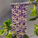 High Cultured Ametrine Beads 6mm 8mm 10mm Smooth Round Strand