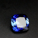High Sapphire Square Faceted Gemstone Cushion Cut Sapphire Gem C77S