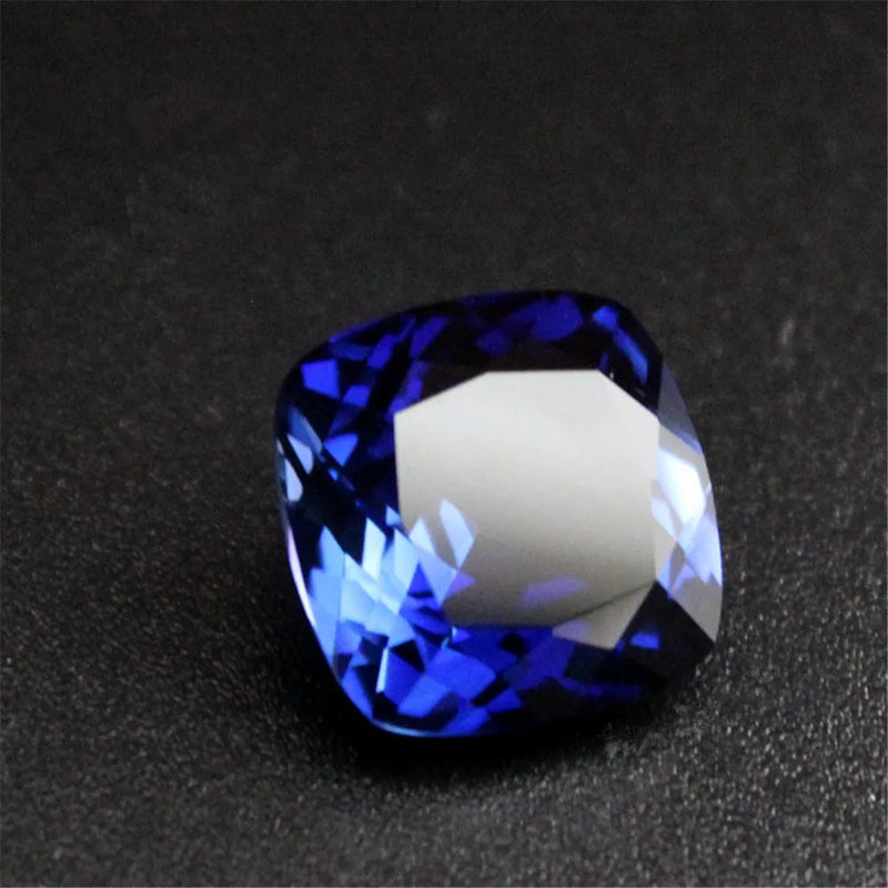High Sapphire Square Faceted Gemstone Cushion Cut Sapphire Gem C77S