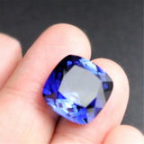 High Sapphire Square Faceted Gemstone Cushion Cut Sapphire Gem C77S