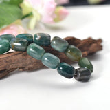 Natural Agate Barrel Shape Beads 12x16mm Strand