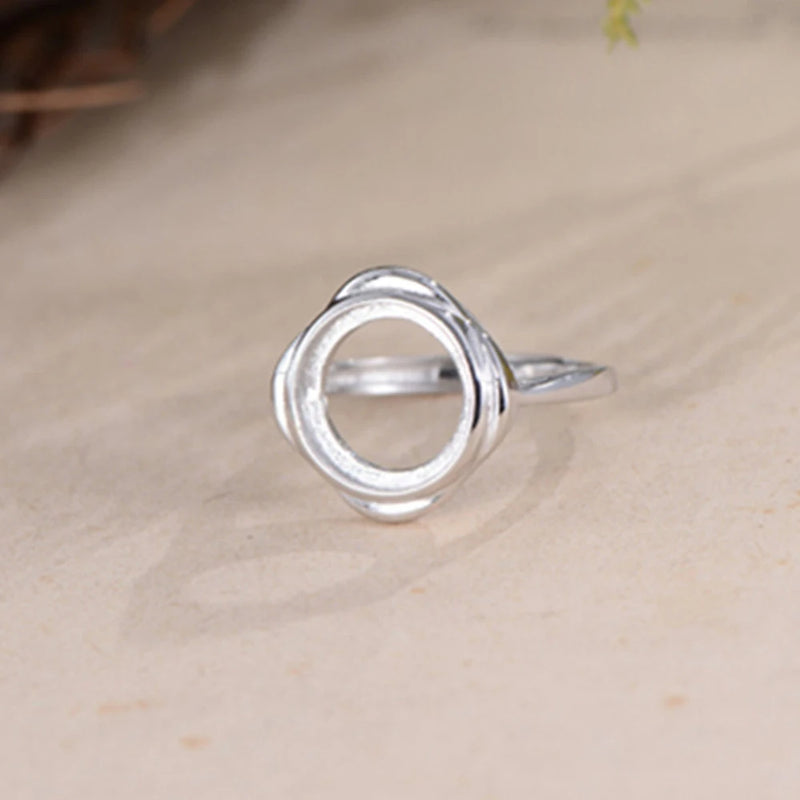 Adjustable Ring Blank 925 Silver Base Plated R905B